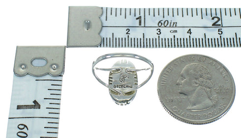 Authentic Sterling Silver Lapis Jewelry Ring Size 6-1/2 RX82457